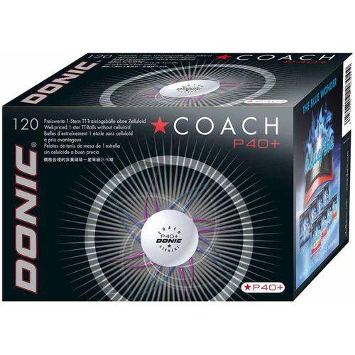 Illustration de : Balle tennis de table coach P40+ cell-free - Lot de 120 - Donic