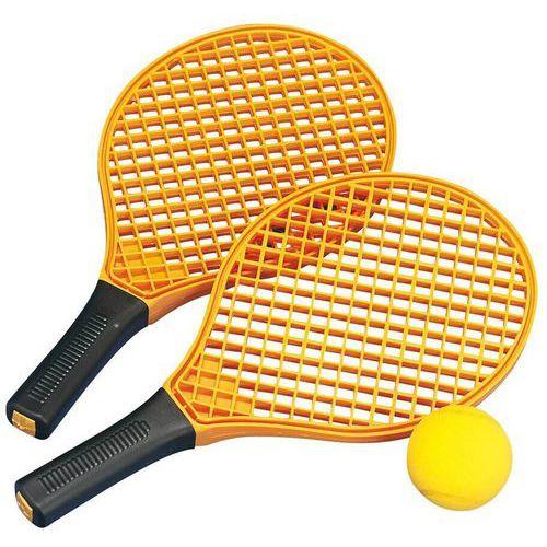 Illustration de : Set tennis mini-raquette et balle pour enfant - Tanga Sports