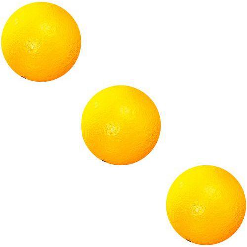 Illustration de : Balle 7cm mousse softelef jaune