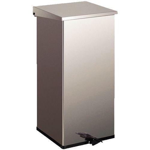 Illustration de : Poubelle à pédale industrielle résistant au feu - 110 L