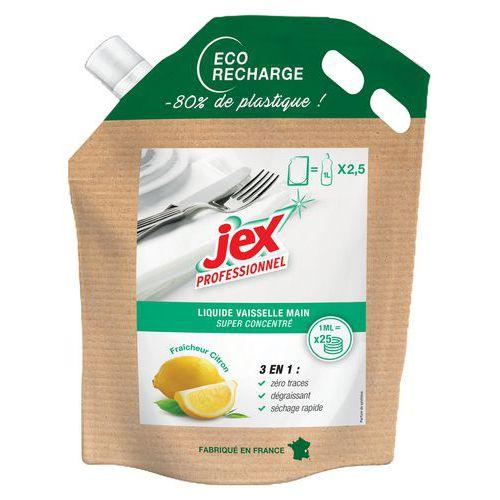 Illustration de : Ecorecharge liquide vaisselle citron - 750 ml - Jex