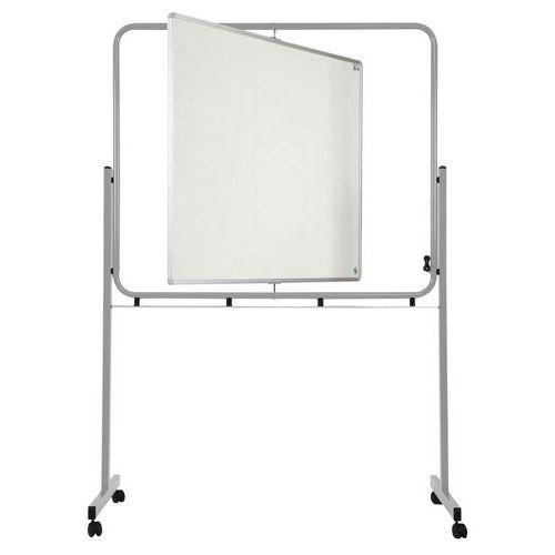 Illustration de : Tableau émaillé et magnétique pivotant sur axe vertical