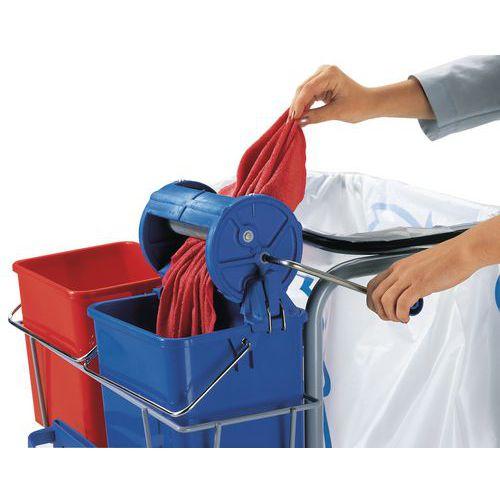 Illustration de : Presse à main pour lingettes microfibres