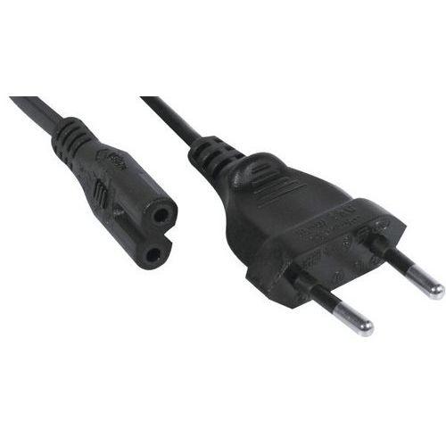 Illustration de : Cordon d'alimentation bipolaire pour PC portable noir -3,0 m