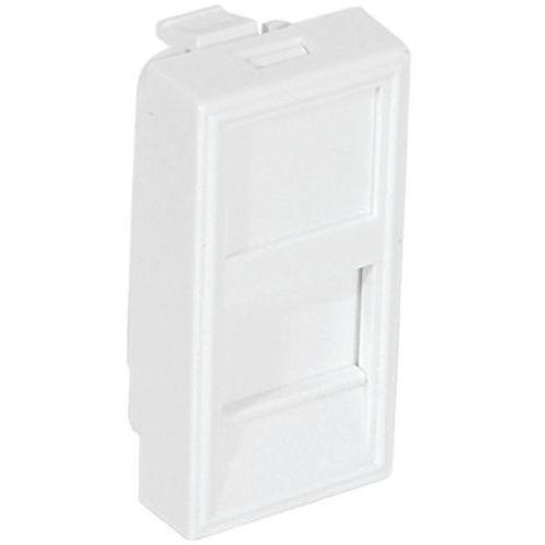 Illustration de : Plastron 22,5X45 pour 1 port rj45