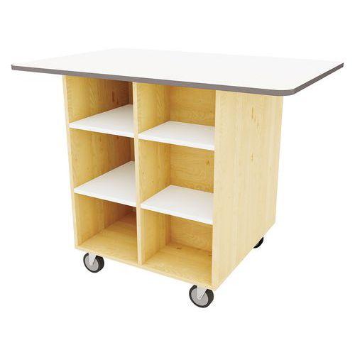 Illustration de : Ilot Wallis ONE LudiKid inscriptible magnétique mobile-Manutan Expert