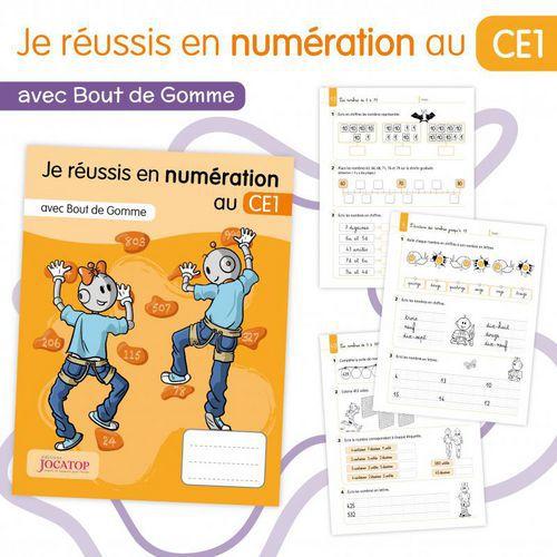 Illustration de : JE RÉUSSIS EN NUMÉRATION AVEC BOUT DE GOMME - CE1