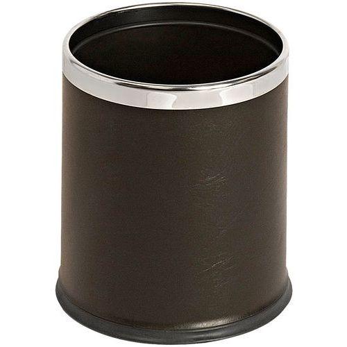 Illustration de : Corbeille à double paroi - aspect cuir 10L - V-Part