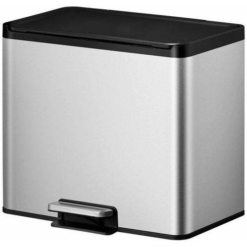 Illustration de : Poubelle à pédale Essential Recycler Step Bin 20+9 L, EKO