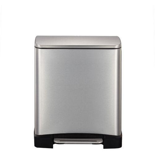 Illustration de : E-Cube poubelle à pédale rectangulaire 12L_EKO