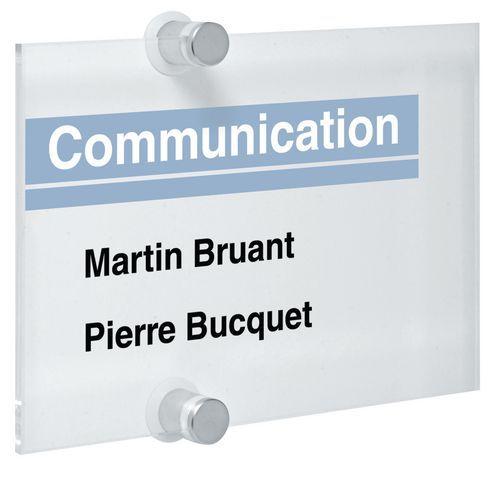 Illustration de : Plaque de porte Crystal Sign - A5 - Durable