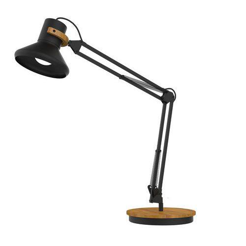 Illustration de : Lampe de bureau led bambou prise europe -Unilux