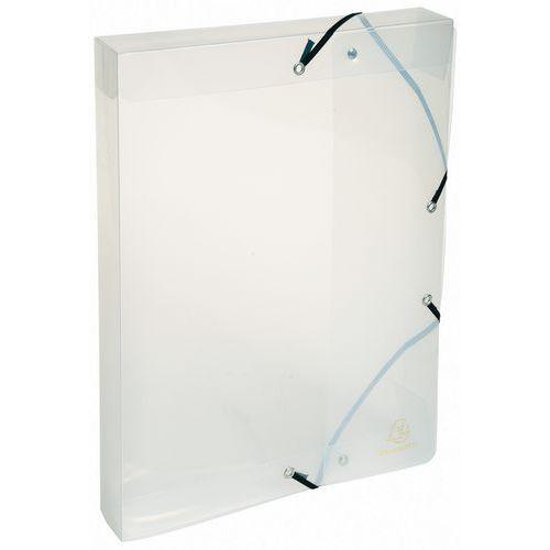 Illustration de : Boite de classement exabox dos 40mm polypropylène crystal A4
