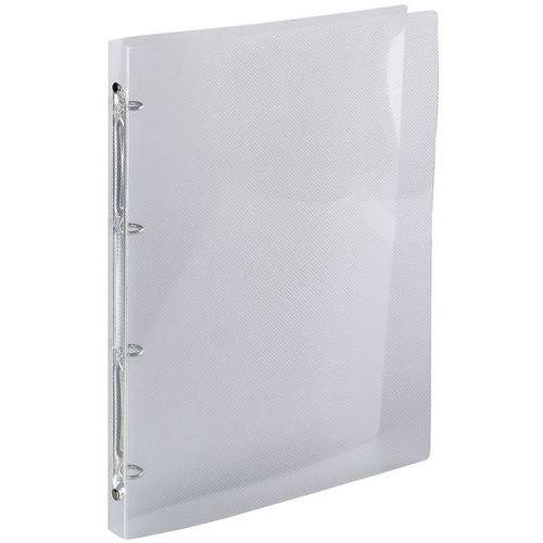 Illustration de : Classeur 4 anneaux 15 mm polypropylène crystal - a4