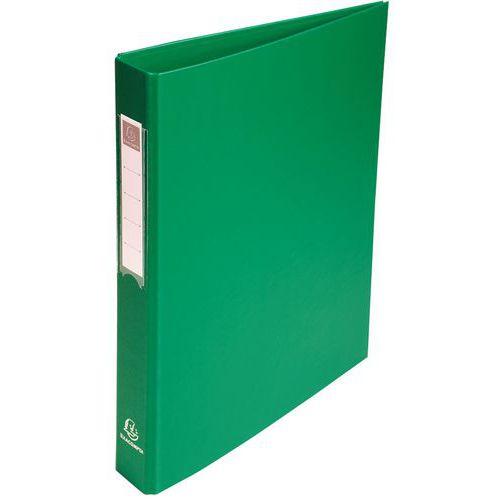 Illustration de : Classeur rembordé PP 4 anneaux ronds de 25mm sur 3eme