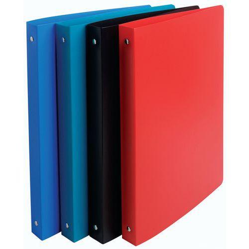 Illustration de : Classeur 4 anneaux 20 mm polypropylène opaque - a4