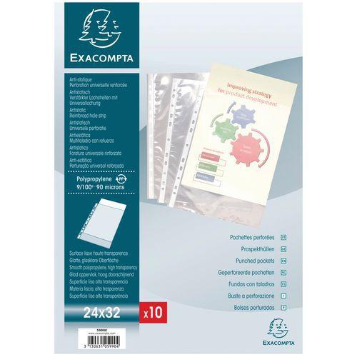 Illustration de : Pochettes perforées polypropylène 9/100e