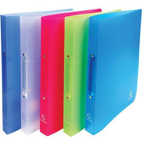 Illustration de : Classeur 2 anneaux 20 mm polypropylène chromaline A4