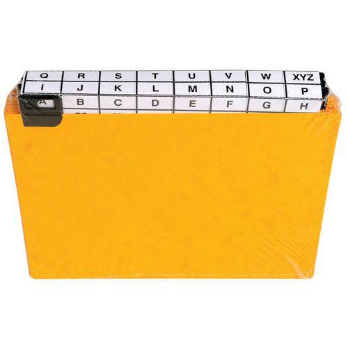 Illustration de : Paquet 24 guides alphabétiques à onglet pour fiche 148x210mm