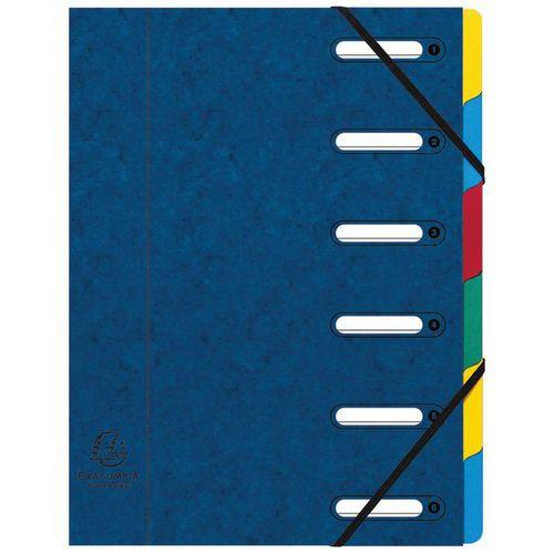 Illustration de : Trieur harmonika® à fenêtres avec élastiques 6 compartiments