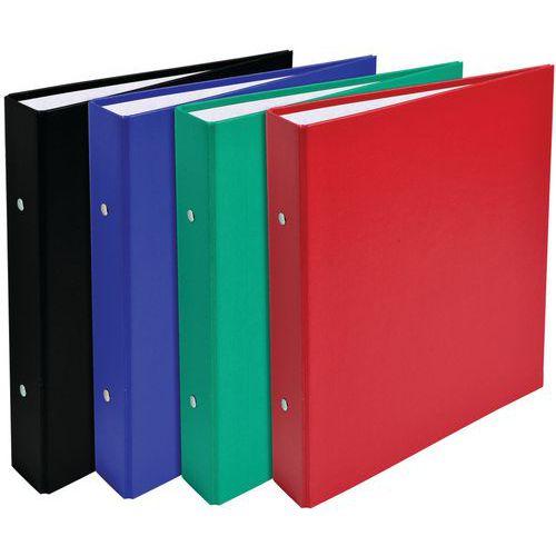 Illustration de : Classeur rembordé polypropylène 2 anneaux 30mm - a5