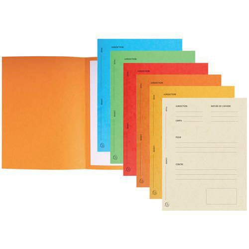 Illustration de : Paquet de 25 dossiers de plaidoirie pour/contre 25x32cm