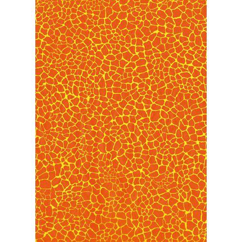 Illustration de : Pochette 20 feuilles 30x40 cm couleur Jaune orange - Décopatch