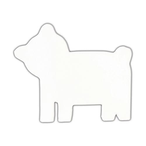 Illustration de : Symbole Ours en papier mâché à décorer 12 cm blanc - Décopatch