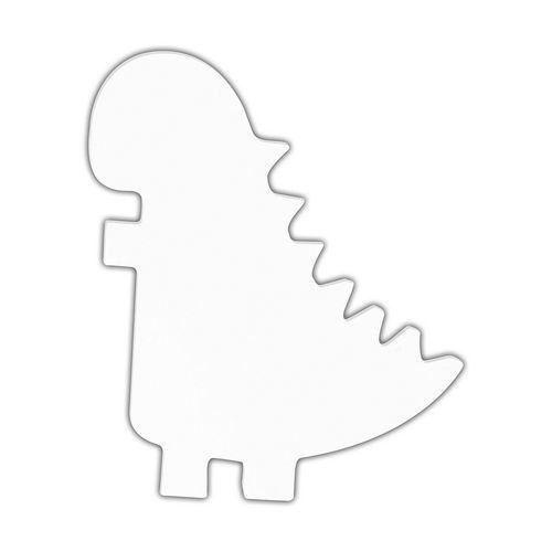Illustration de : Symbole Dinosaure en papier mâché à décorer 20,5 cm blanc - Décopatch