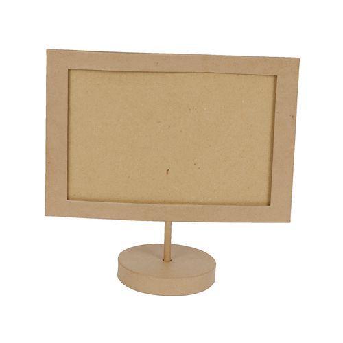 Illustration de : Cadre pour format A4 en papier mâché à décorer - Décopatch