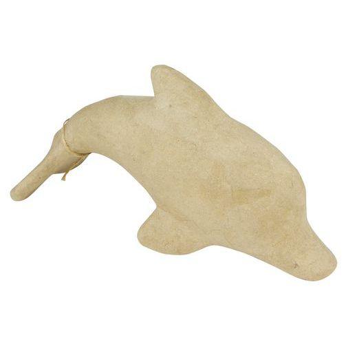 Illustration de : Dauphin 15,5 cm en papier mâché à décorer - Décopatch