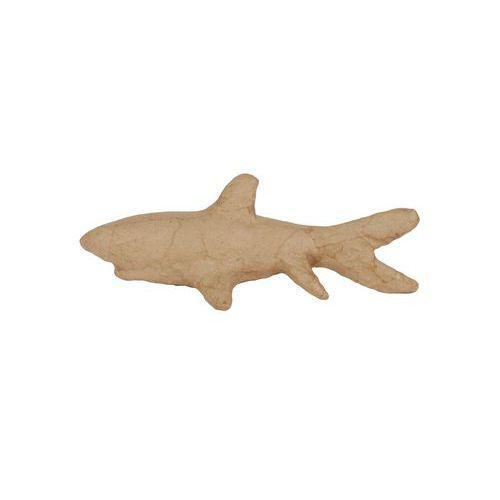 Illustration de : Requin 7 cm en papier mâché à décorer - Décopatch