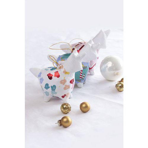 Illustration de : Licorne boule à suspendre 11 cm en papier mâché à décorer - Décopatch