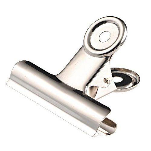 Illustration de : Pince bulldog 70 mm écartement 40 mm - Acier nickelé - Wonday