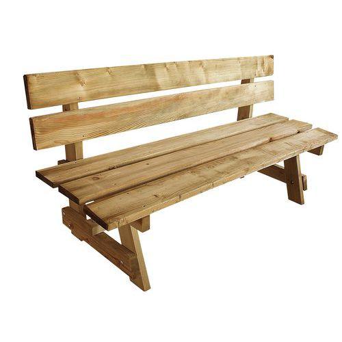 Illustration de : Banc bois nordique