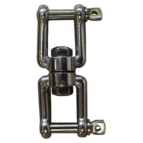 Illustration de : Émerillon en inox AISI 316 - 2 chapes