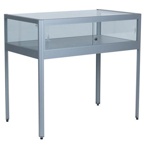 Illustration de : Vitrine d'exposition - 1000 x 600 x 920 mm sur pied - Manutan Expert