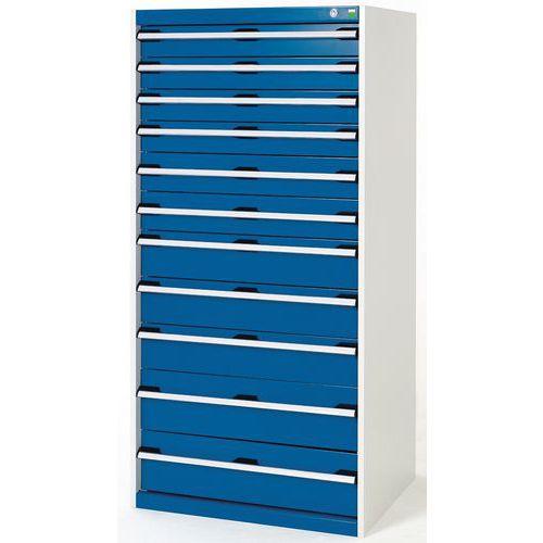 Illustration de : Armoire d'atelier à tiroirs Bott SL-86 - Hauteur 160 cm