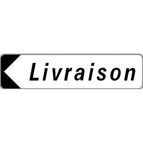 Illustration de : Panneau directionnel standard - Livraison - Longueur 500 mm