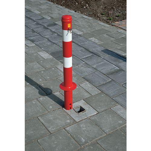 Illustration de : Poteau de parking amovible