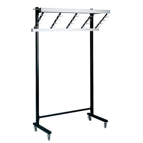 Illustration de : Portant - Largeur 120 cm - 40 et 80 vêtements - Gardelux