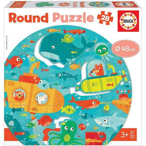 Illustration de : Puzzle rond mer 28 pièces - Educa
