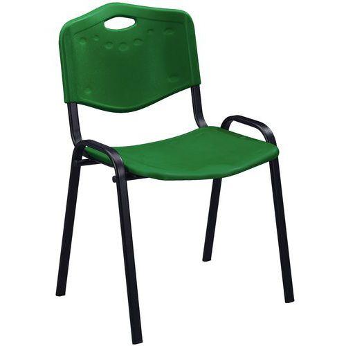 Illustration de : Chaise Fancy - Polypropylène - Stucture noire - Manutan Expert