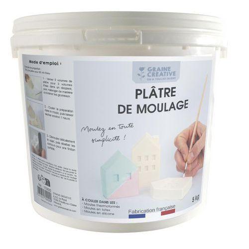 Illustration de : Seau de 5 kg de plâtre de moulage - Graine créative