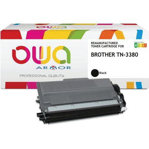 Illustration de : Toner remanufacturé Brother TN-3380 - Noir - Owa
