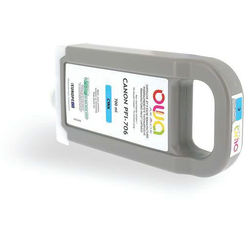 Illustration de : Cartouche d'encre traceur remanufacturée Canon PFI-706 - Owa