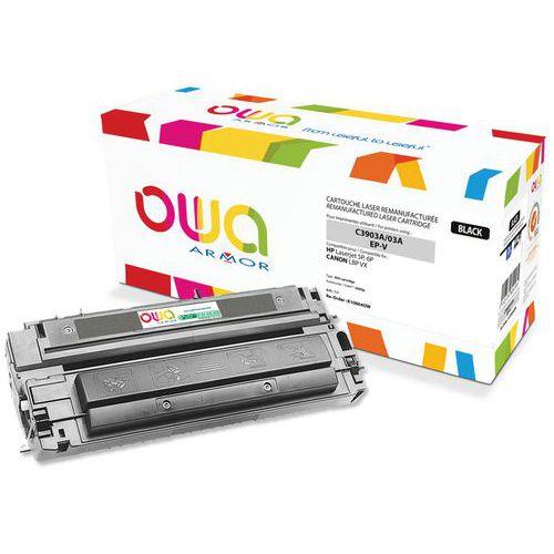 Illustration de : Toner remanufacturé HP C3903A - Canon EP-V - Noir - Owa