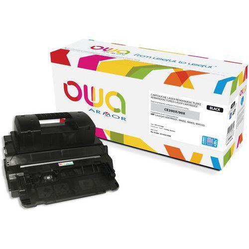 Illustration de : Toner remanufacturé HP CE390X - Noir - Owa