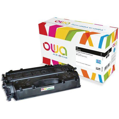 Illustration de : Toner remanufacturé HP CE505X - Noir - Owa