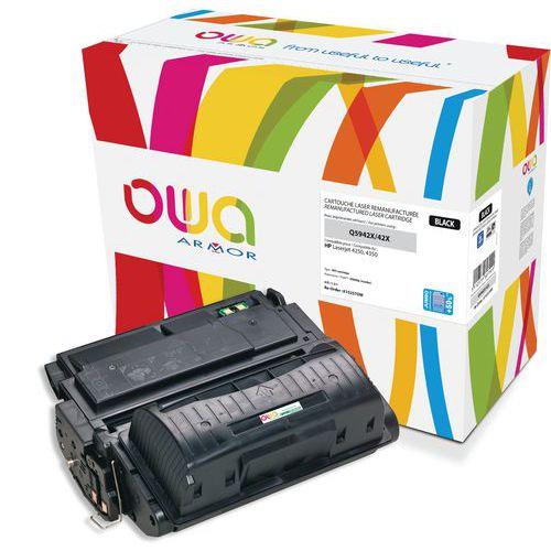 Illustration de : Toner remanufacturé HP Q5942X - Noir - Owa